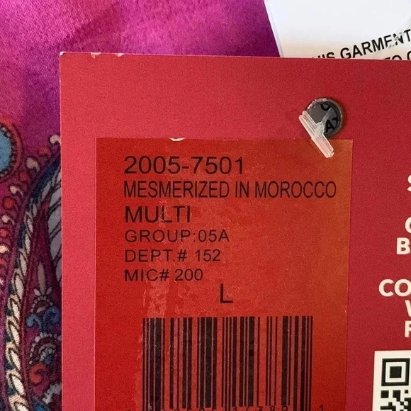 Reba Mosaic Print Dress Colorful Size Large NWT - Picture 7 of 13